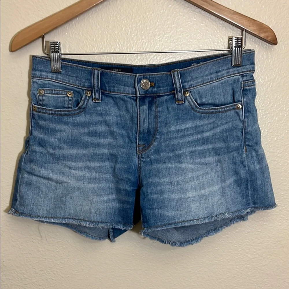 J. Crew Indigo Denim Blue Jean Shorts
